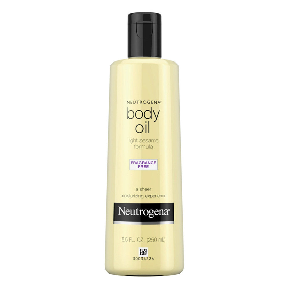 Neutrogena Body Oil With Light Sesame Formula, Fragrance Free, 8.5 Oz